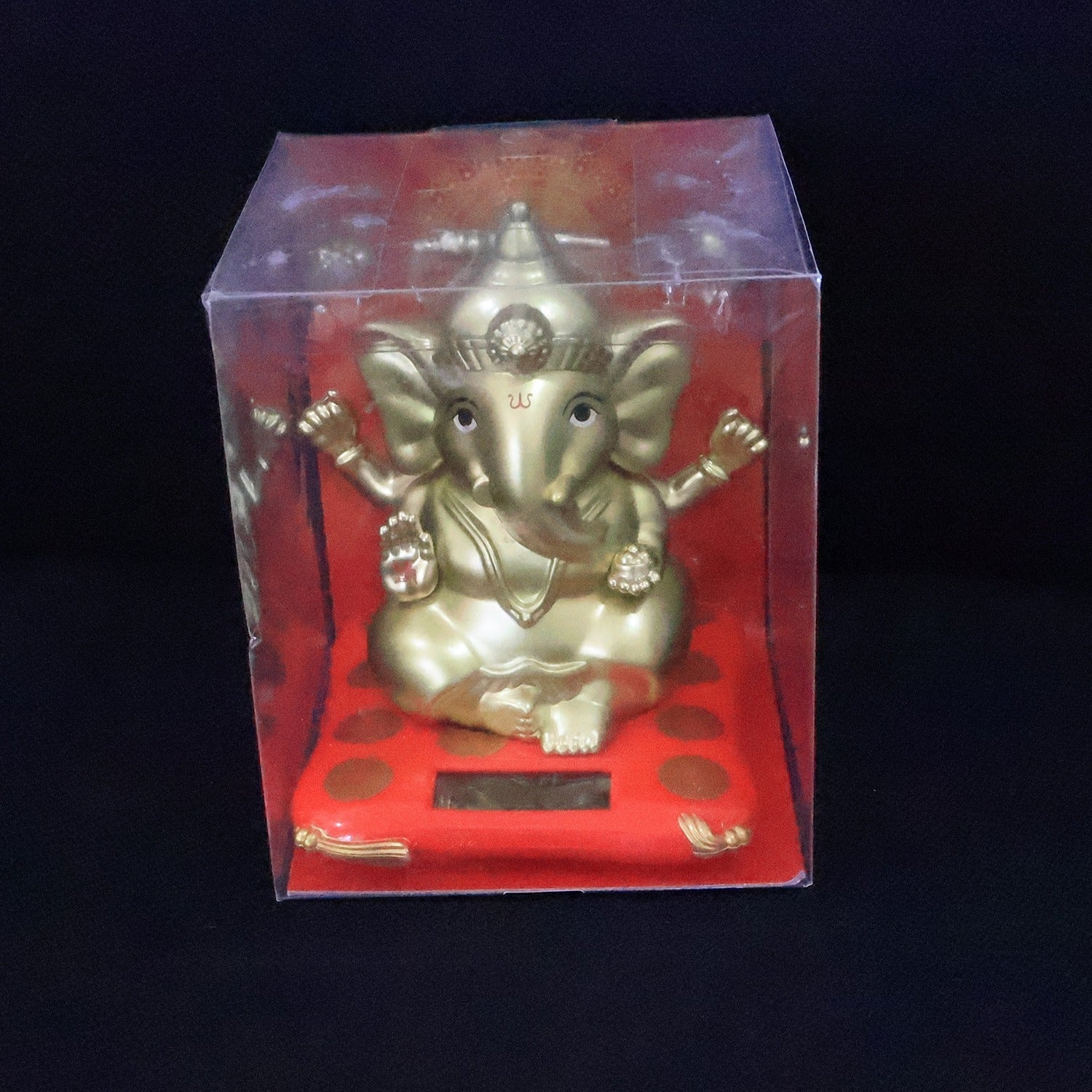 Decorative Religious Large Lord Ganesha Idol with Solar-Powered Base (1 Pc) Decorative Religious Large Lord Ganesha Idol with Solar-Powered Base (1 Pc)